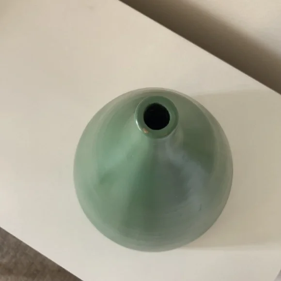 Jose Sosa Vintage 2003 Pottery Vase  Chulucanas PERU sea green serene earthy - Picture 3 of 15